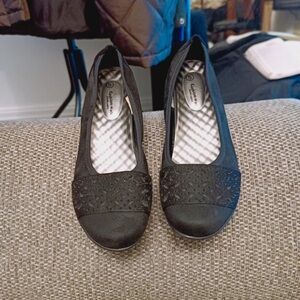 George Black Embellished Flats